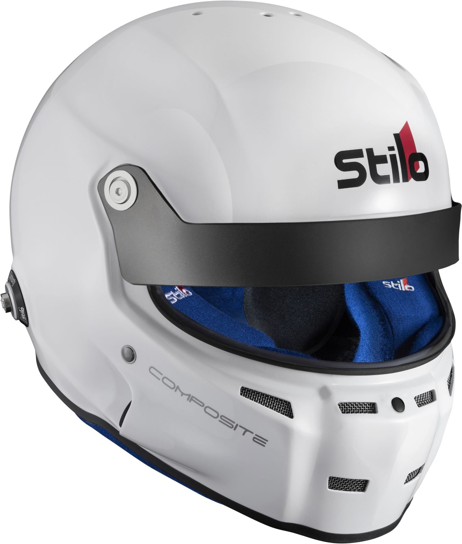 Sparco Casco St5 GT Turismo Composite Snell Sa2020 FIA 8859-15 Hans Fia8858-10 Blanco/Interior Azul-61 - Sparco original | APEXCORSE