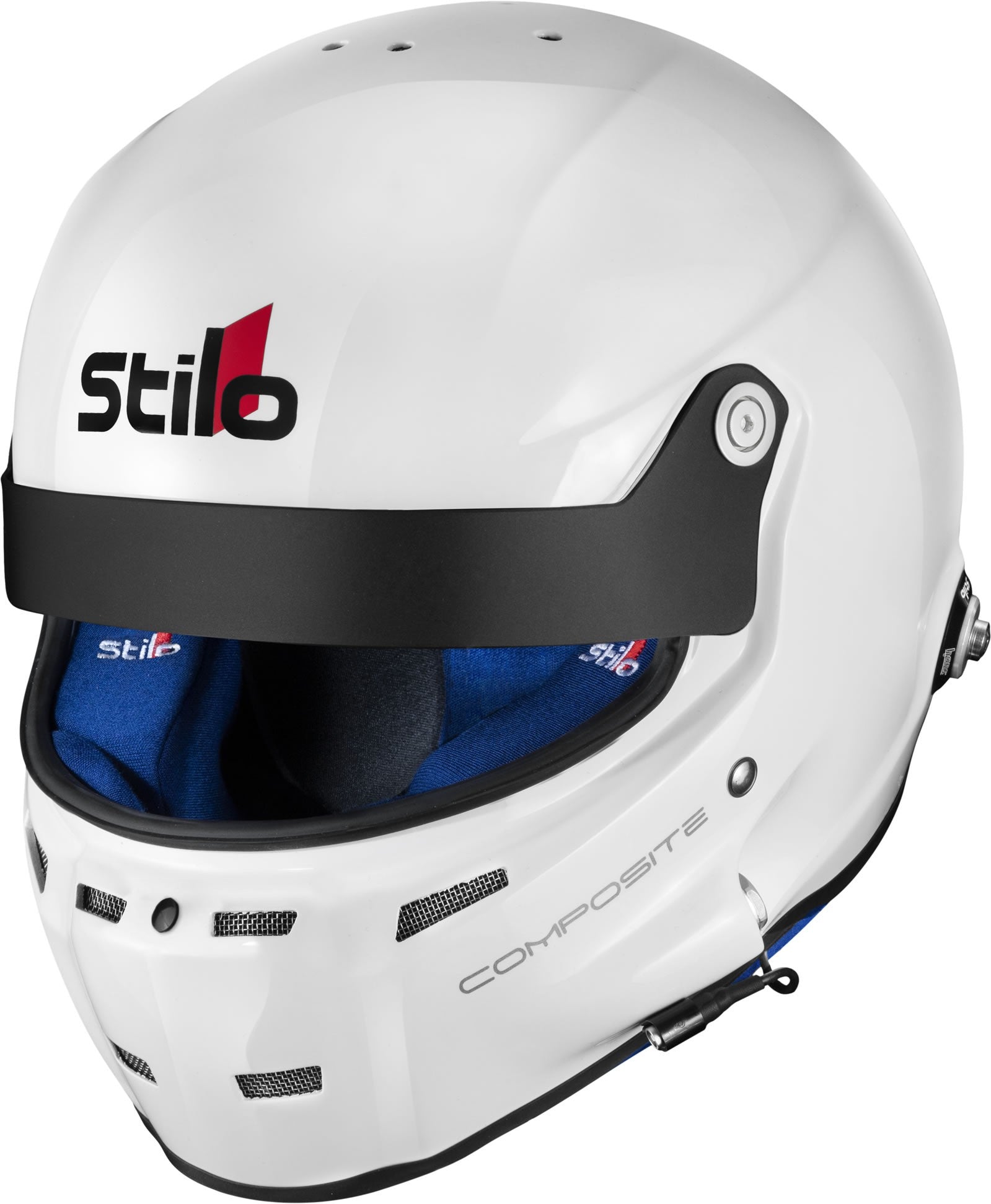 Sparco Casco St5 GT Turismo Composite Snell Sa2020 FIA 8859-15 Hans Fia8858-10 Blanco/Interior Azul-61 - Sparco | APEXCORSE imagen 2