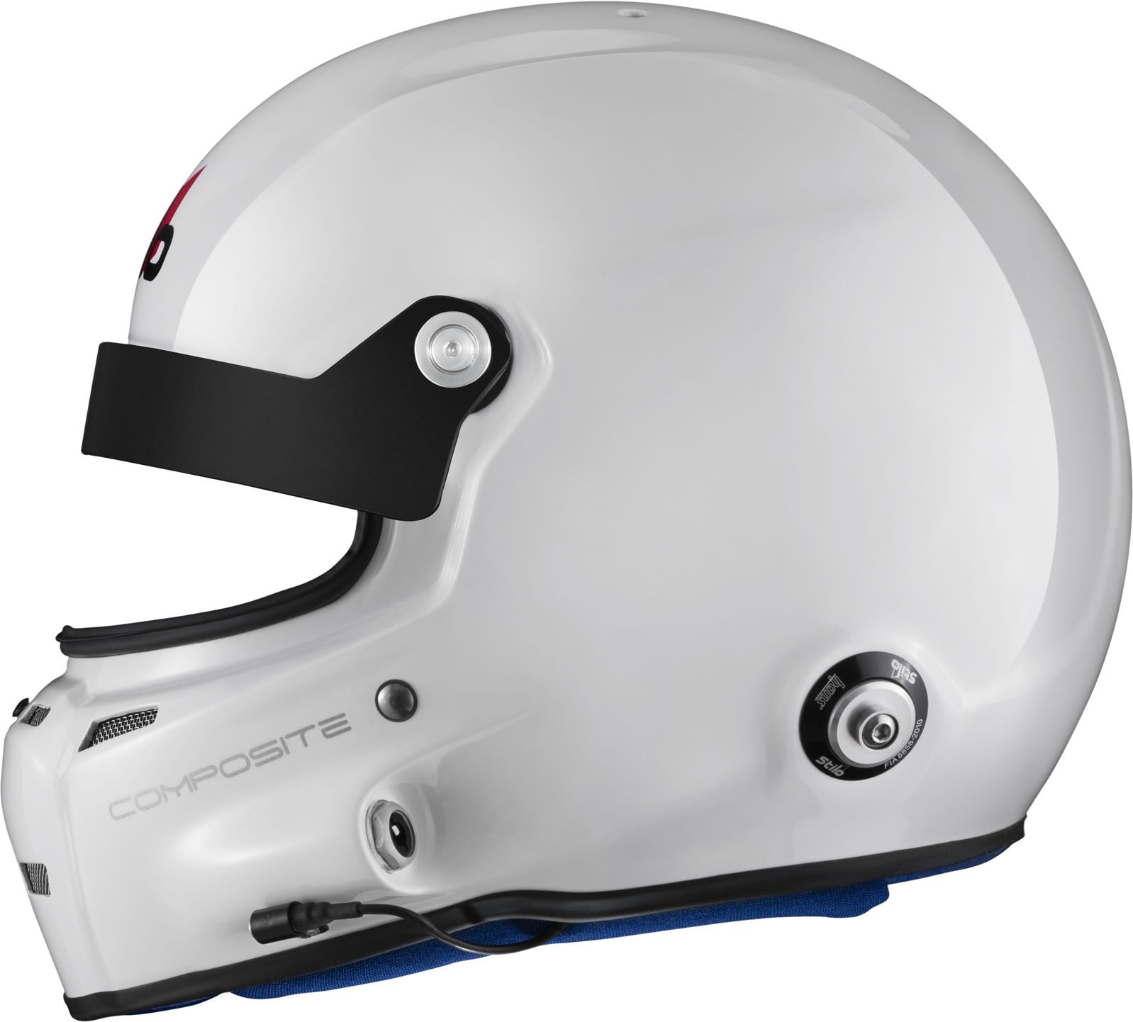 Sparco Casco St5 GT Turismo Composite Snell Sa2020 FIA 8859-15 Hans Fia8858-10 Blanco/Interior Azul-61 - Sparco | APEXCORSE imagen 5