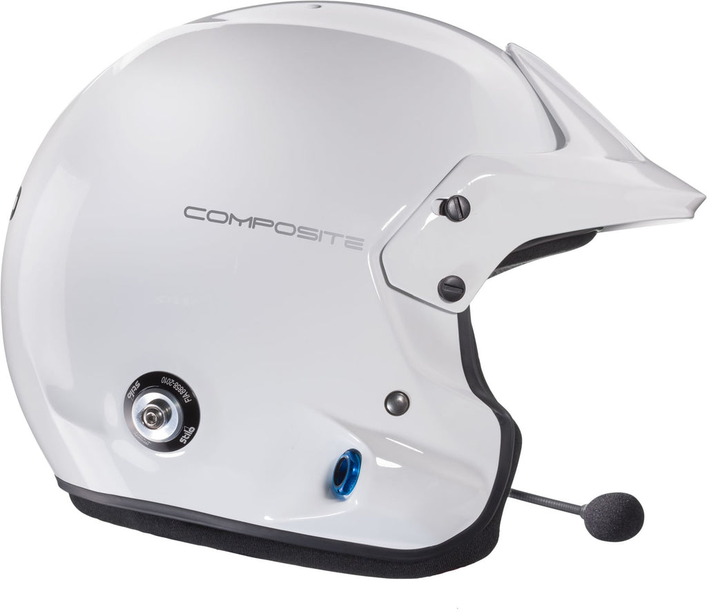 Sparco Casco Venti Trophy Rally Plus (Con Clips Hans) Composite Snell2020 FIA 8859-15 FIA Blanco/Interior Negro 55 - Sparco | APEXCORSE imagen 4