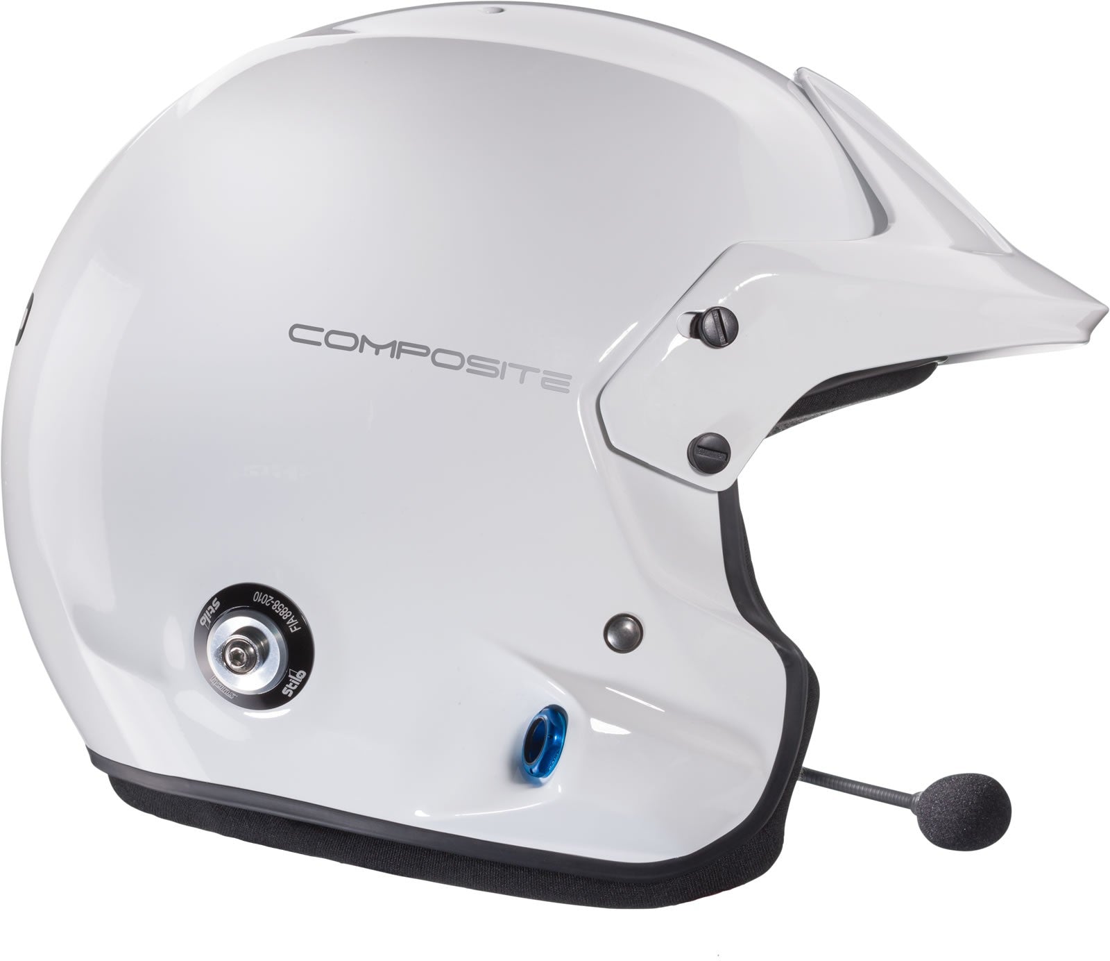 Sparco Casco Venti Trophy Rally Plus (Con Clips Hans) Composite Snell2020 FIA 8859-15 FIA Blanco/Interior Negro 58 - Sparco | APEXCORSE imagen 4