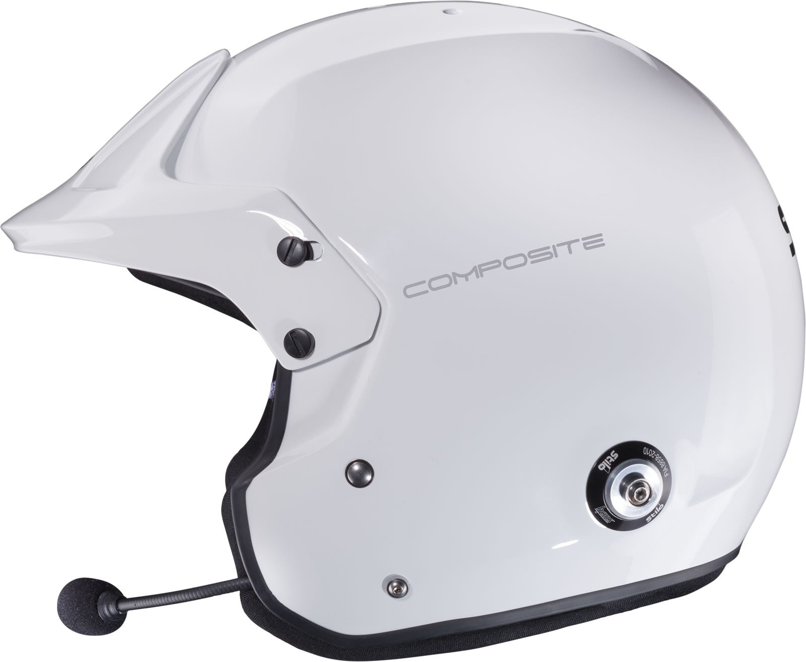 Sparco Casco Venti Trophy Rally Plus (Con Clips Hans) Composite Snell2020 FIA 8859-15 FIA Blanco/Interior Negro 64 - Sparco | APEXCORSE imagen 5