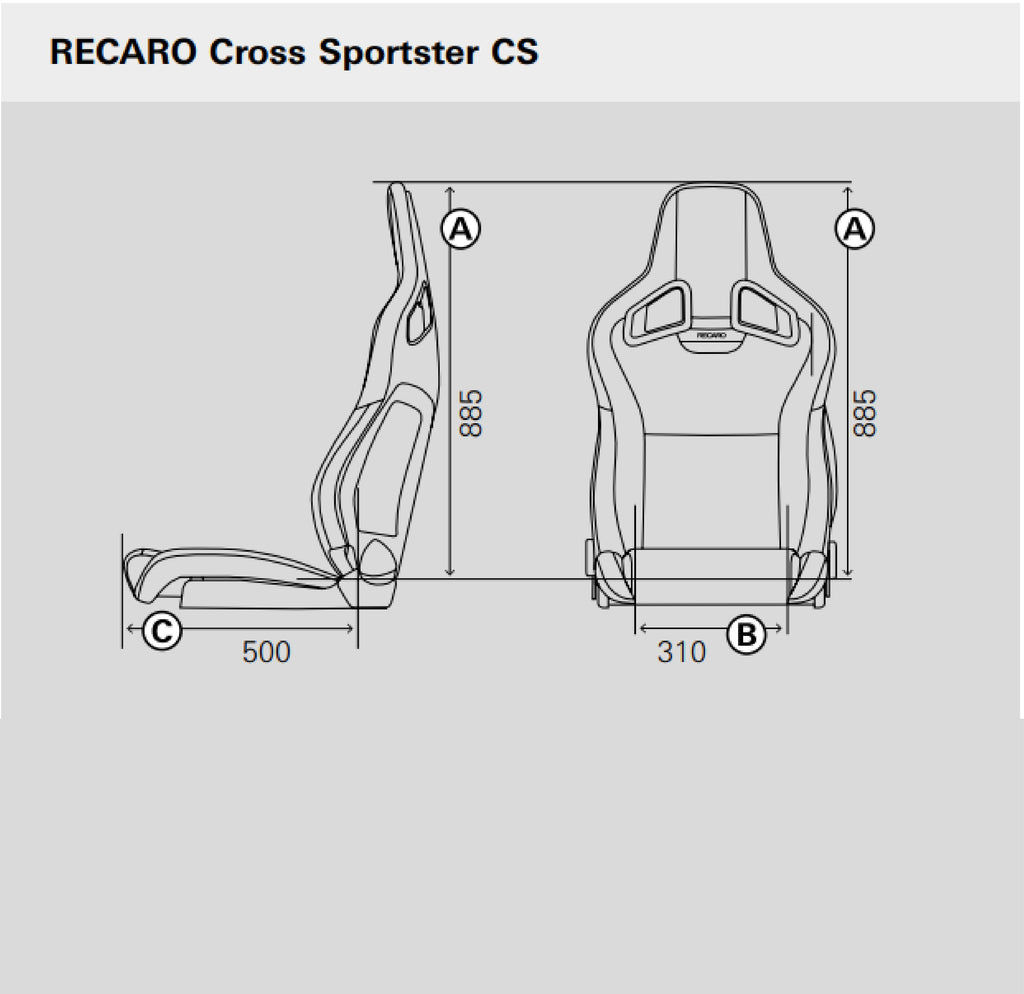 RECARO Cross Sportster CS Airbag Piel Artificial Negro Copiloto - Imagen 4 RECARO APEXCORSE