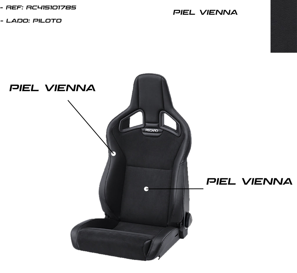 Asiento RECARO Cross Sportster CS Airbag Calefaccion Piel Vienna Negro Piloto - Imagen 5 RECARO APEXCORSE