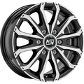 OZ LLANTA MSW 48 VAN 6 HOLES 6,5x16 6x130 ET 62 NEGRO BRILLANTE PULIDO