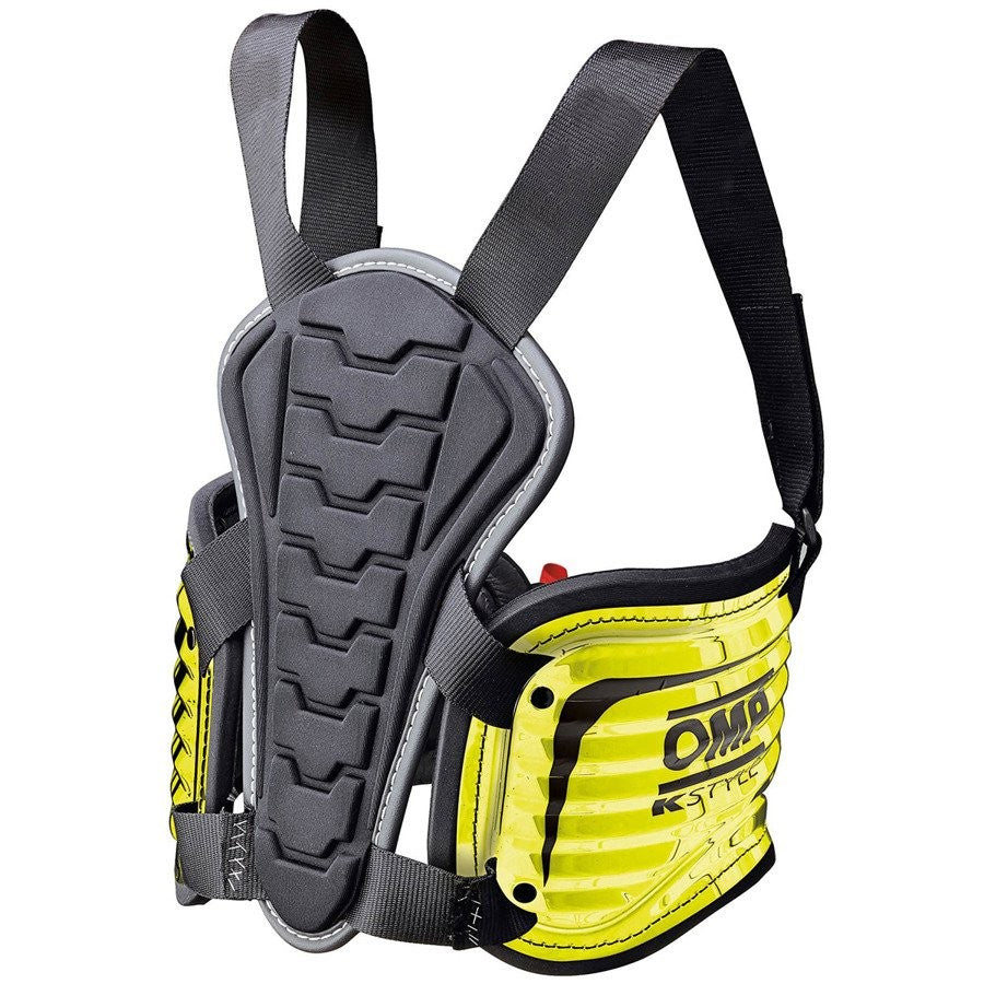 COSTILLAR OMP KART PRO RIB NEGRO / AMARILLO FLUO TALLA XS/S - OMP original APEXCORSE imagen 1