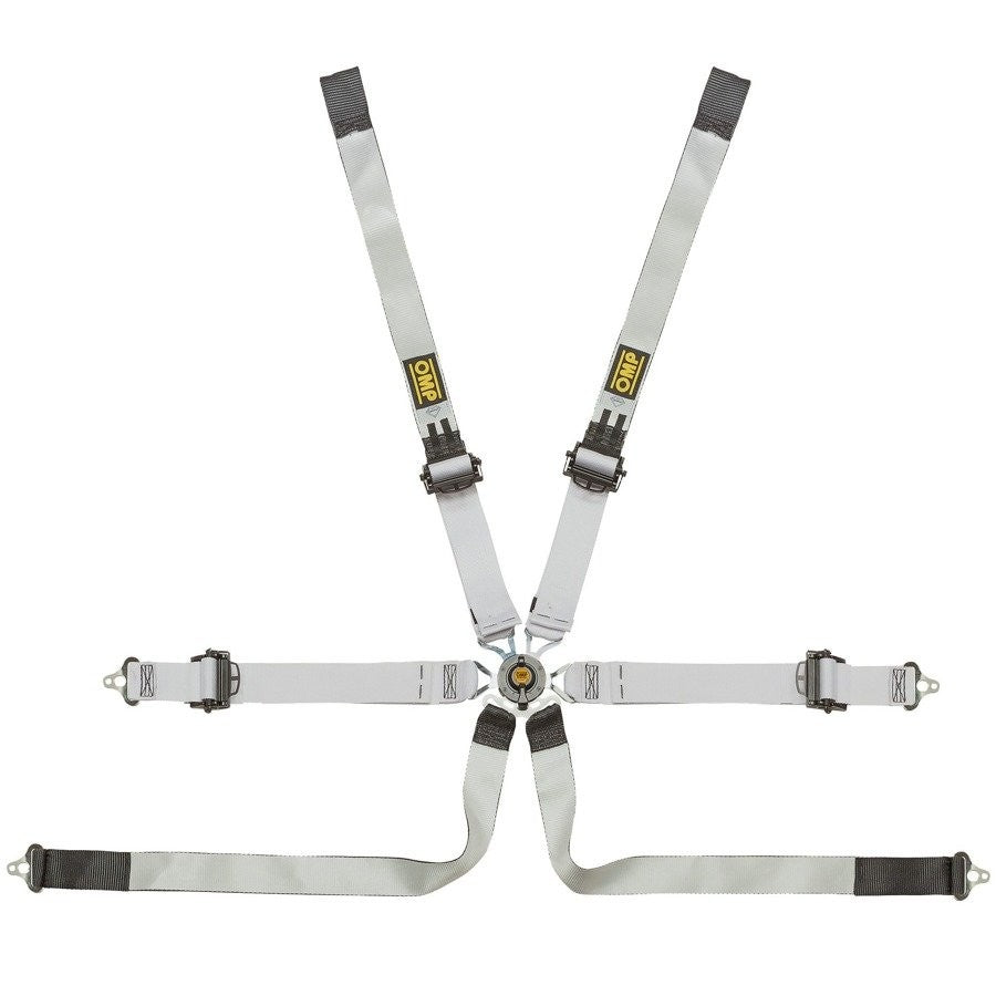 ARNES OMP 6 PUNTOS ONE-D 2" PARA PROTOTIPO FIA 8853-2016 NEGRO/BLANCO - OMP original APEXCORSE imagen 1