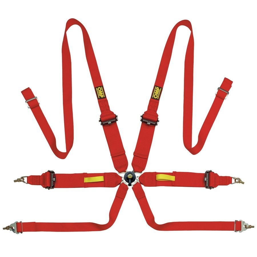 ARNES OMP 6 PUNTOS TECNICA 3"+2" FIA 8853-2016 - PULL UP ROJO - OMP original APEXCORSE imagen 1