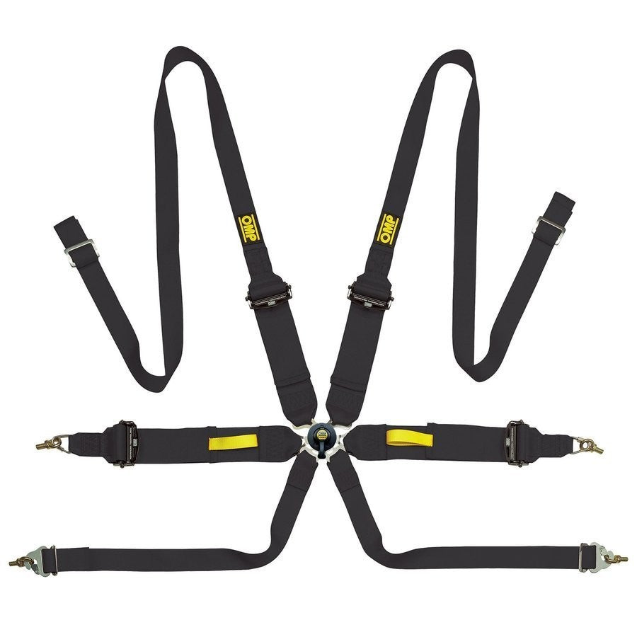 ARNES OMP 6 PUNTOS TECNICA 3"+2" FIA 8853-2016 - PULL UP NEGRO - OMP original APEXCORSE imagen 1