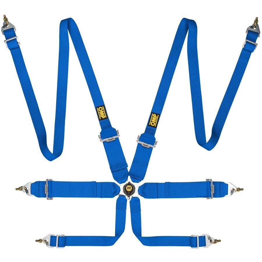 ARNES OMP 6 PUNTOS FIRST 3+2" PULL UP FIA 8853-2016 AZUL - OMP original APEXCORSE imagen 1