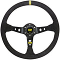 VOLANTE OMP CORSICA ANTE 350MM BRAZOS NEGRO - DETALLE AMARILLO - OMP original APEXCORSE imagen 1