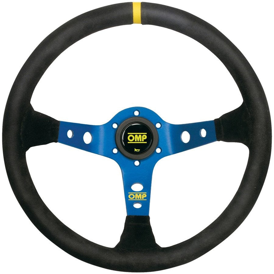VOLANTE OMP CORSICA ANTE 350MM NEGRO BRAZOS AZUL - OMP original APEXCORSE imagen 1