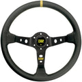 VOLANTE OMP CORSICA PIEL 350MM BRAZOS NEGRO - DETALLE AMARILLO - OMP original APEXCORSE imagen 1