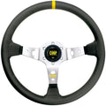 VOLANTE OMP CORSICA PIEL 350MM NEGRO BRAZOS PLATA - OMP original APEXCORSE imagen 1