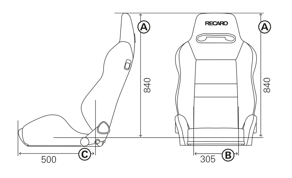Asiento RECARO Sr5-Speed Velour Negro/Costuras Gris Piloto&Copiloto - Imagen 2 RECARO APEXCORSE