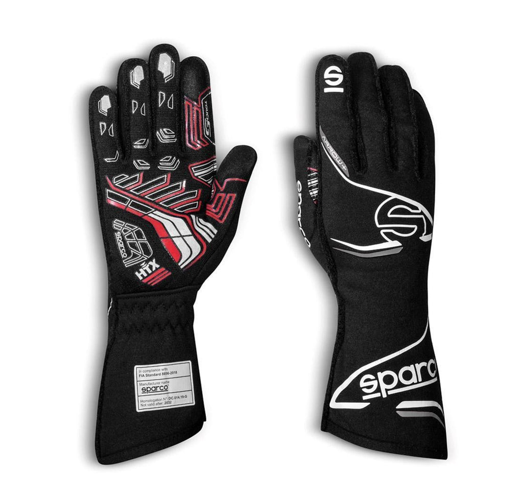 Guantes Sparco Arrow+ Talla 11 Negro/Blanco - Sparco original | APEXCORSE