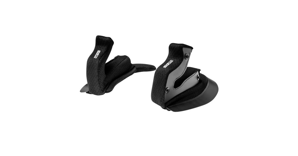 Almohadillas Mejillas Sparco Para Casco RF-10W Negro 25Mm - Sparco original | APEXCORSE