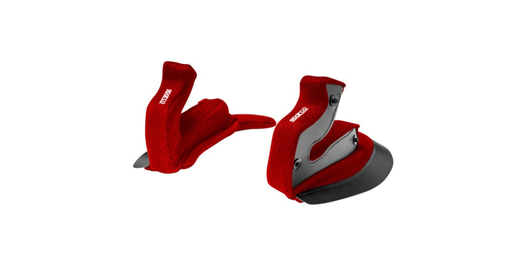 Almohadillas Mejillas Sparco Para Casco RF-10W Rojo 30Mm - Sparco original | APEXCORSE