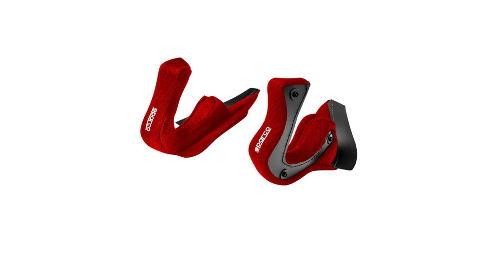 Almohadillas Mejillas Sparco Para Casco Rj Rojo 25Mm - Sparco original | APEXCORSE