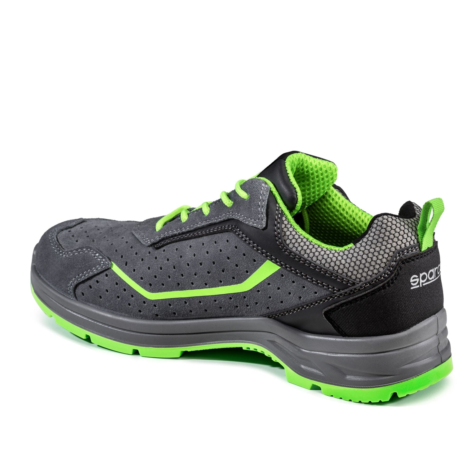 Zapato Seguridad Sparco Indy Felix S1P Esd Talla 48 Gris/Verde Fluor - Sparco | APEXCORSE imagen 2