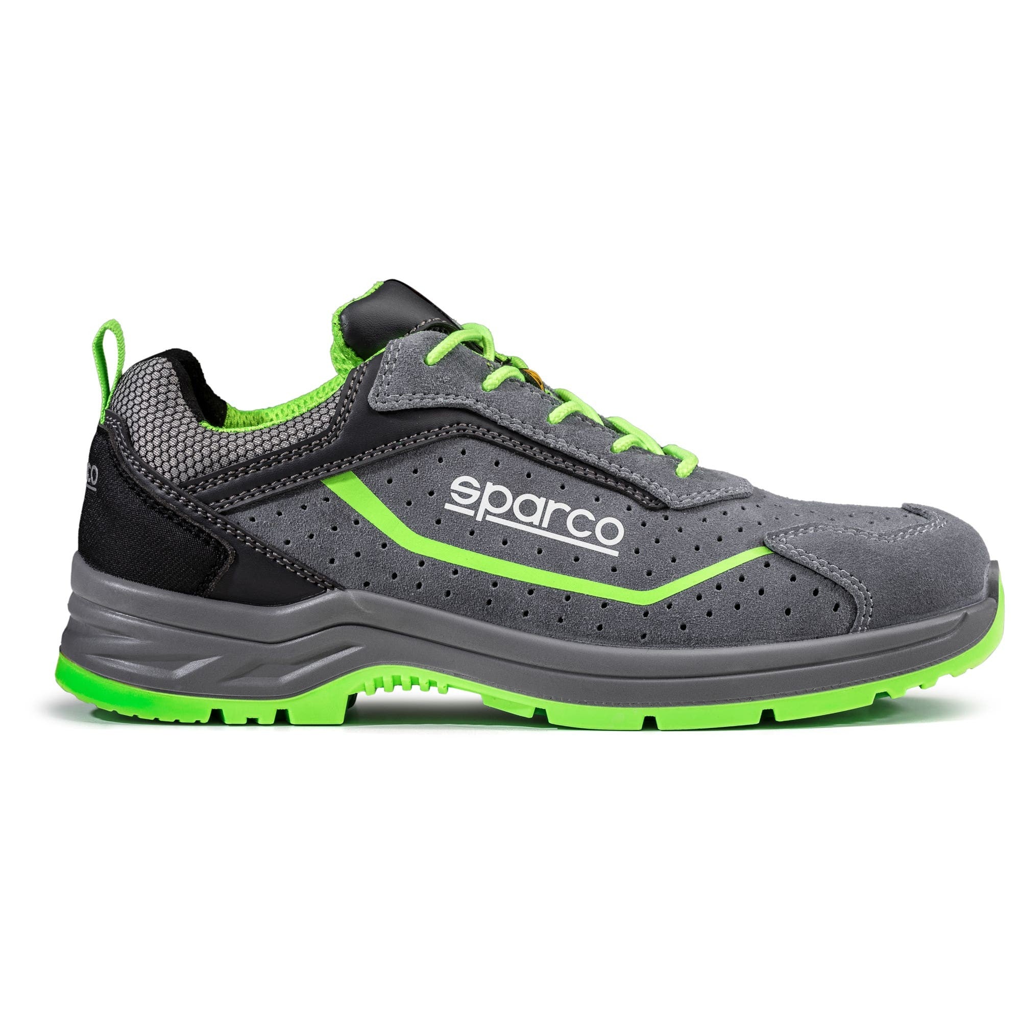 Zapato Seguridad Sparco Indy Felix S1P Esd Talla 48 Gris/Verde Fluor - Sparco | APEXCORSE imagen 3