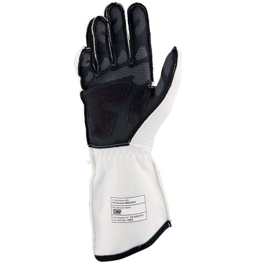 GUANTES OMP TECNICA FIA 8856-2018 BLANCO TALLA XS - OMP original APEXCORSE imagen 2