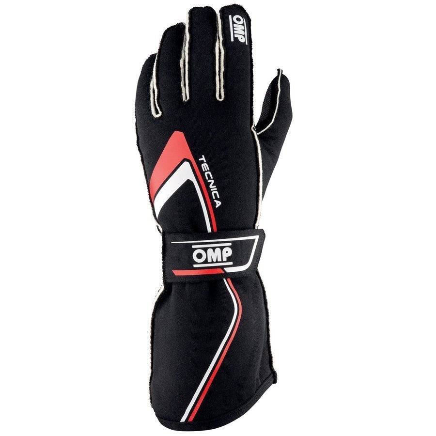 GUANTES OMP TECNICA FIA 8856-2018 NEGRO/ROJO TALLA XS - OMP original APEXCORSE imagen 1