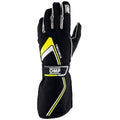 GUANTES OMP TECNICA FIA 8856-2018 NEGRO / AMARILLO FLUO TALLA XS - OMP original APEXCORSE imagen 1