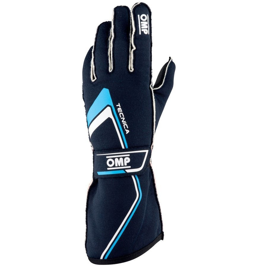 GUANTES OMP TECNICA FIA 8856-2018 AZUL MARINO / CIAN TALLA S - OMP original APEXCORSE imagen 1