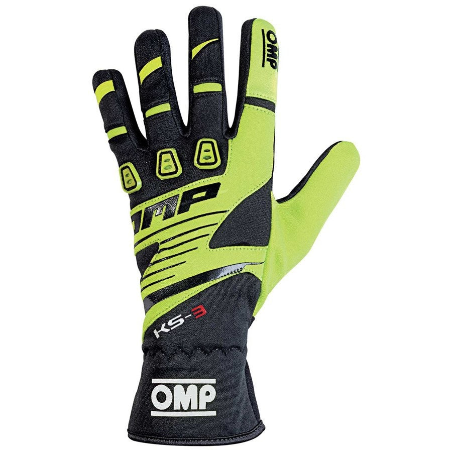 GUANTES OMP KART KS-3 AMARILLO/NEGRO TALLA 5 (NIÑOS) - OMP original APEXCORSE imagen 1