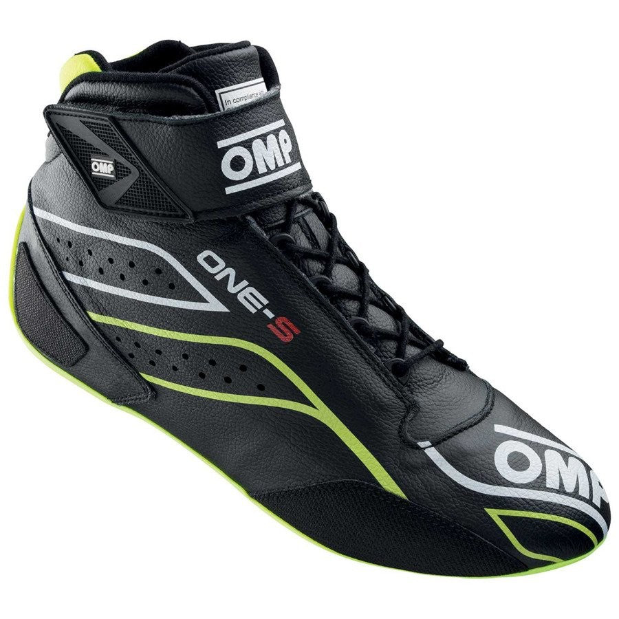 ZAPATILLAS OMP ONE-S FIA 8856-2018 NEGRO / AMARILLO FLUO TALLA 48 - OMP original APEXCORSE imagen 1