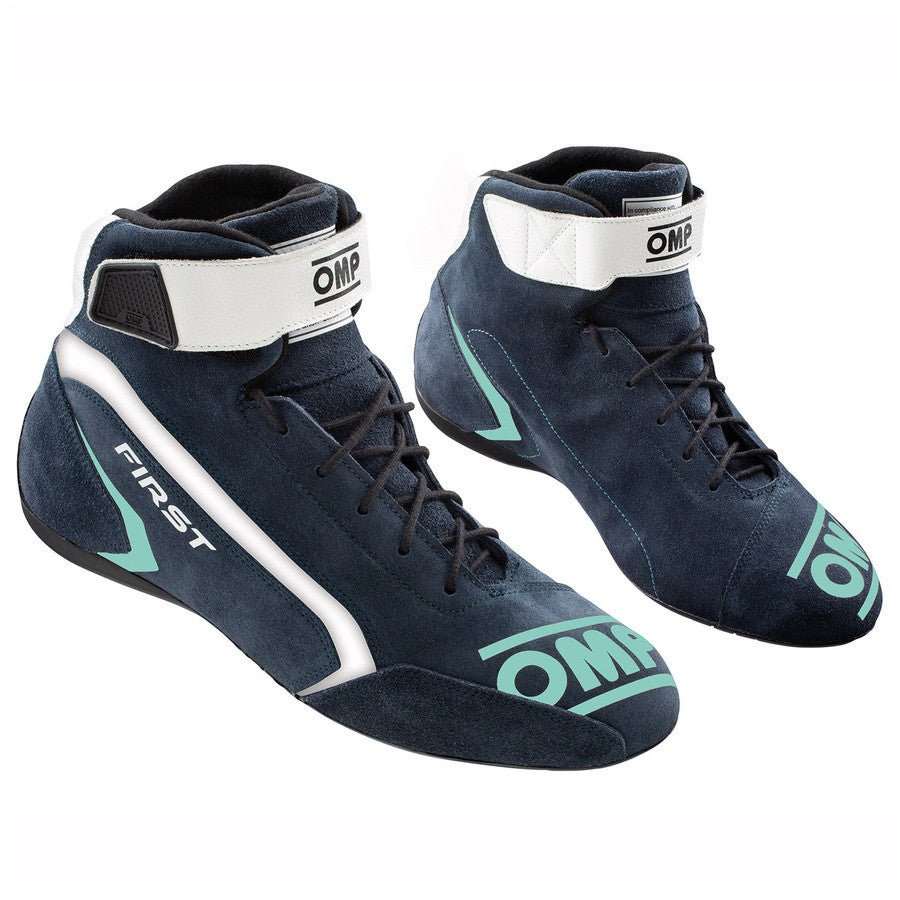 ZAPATILLAS OMP FIRST FIA 8856-2018 AZUL MARINO / TIFFANY TALLA 45 - OMP original APEXCORSE imagen 1