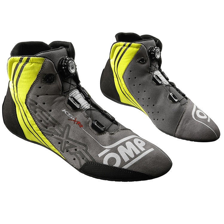 ZAPATILLAS OMP KART KS-X FIA 8877-2022 NEGRO/GRIS/AMARILLO FLUO TALLA 41 - OMP original APEXCORSE imagen 1