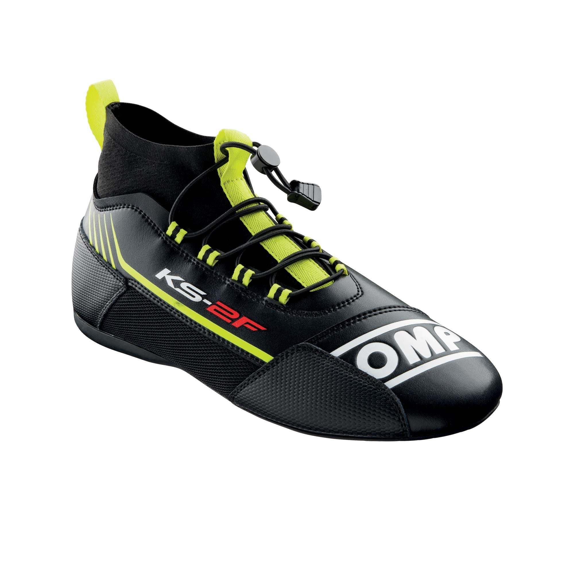 ZAPATILLAS OMP KART KS-2F NEGRO/AMARILLO FLUO TALLA 41 - OMP original APEXCORSE imagen 1