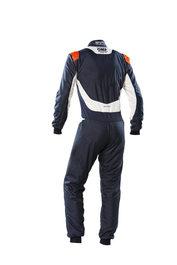 OMP TRAJE DE CARRERAS ONE-S FIA 8856-2018 AZUL MARINO / NARANJA FLUO TALLA 62 - OMP original APEXCORSE imagen 2