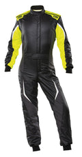 OMP TRAJE DE CARRERAS TECNICA EVO FIA 8856-2018 NEGRO / AMARILLO FLUO TALLA 56 - OMP original APEXCORSE imagen 1