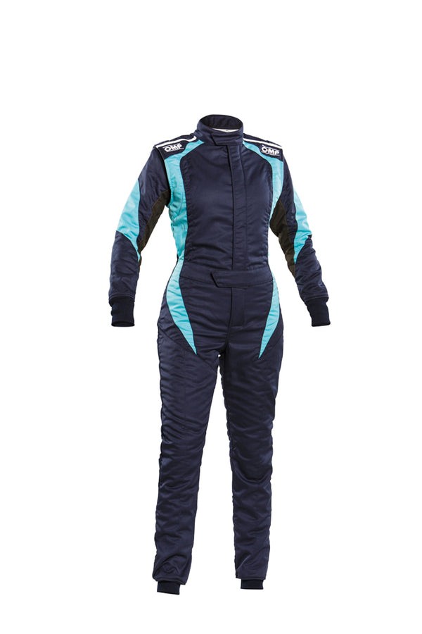 OMP TRAJE DE CARRERAS FIRST ELLE FEMENINO FIA 8856-2018 AZUL MARINO / TIFFANY TALLA 38 - OMP original APEXCORSE imagen 1