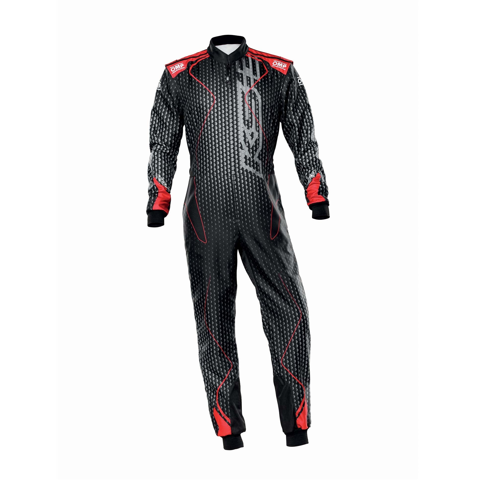 OMP TRAJE DE CARRERAS KS-3R ART KART NEGRO/ROJO TALLA 60 - OMP original APEXCORSE imagen 1