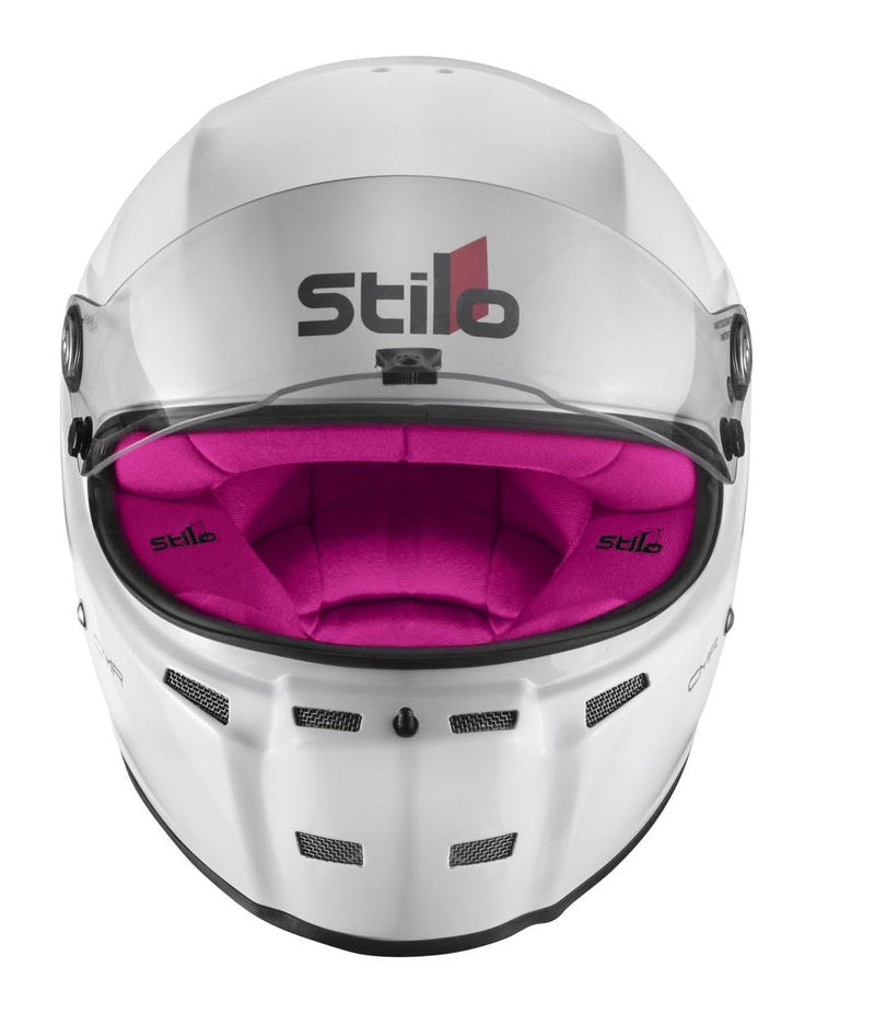 Sparco Casco Stilo St5 Cmr Blanco Interior Rosa Karting Talla 59 - Sparco original | APEXCORSE