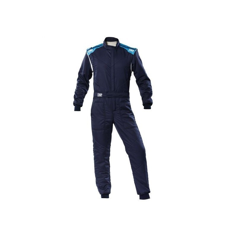 OMP TRAJE DE CARRERAS FIRST-S FIA 8856-2018 AZUL MARINO / CIAN TALLA 48 - OMP original APEXCORSE imagen 1