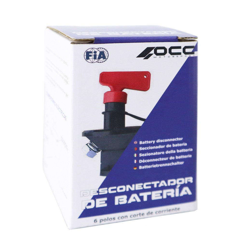 DESCONECTADOR BATERIA 6 POLOS CON CORTE CORRIENTE FIA - OCC Motorsport - APEXCORSE