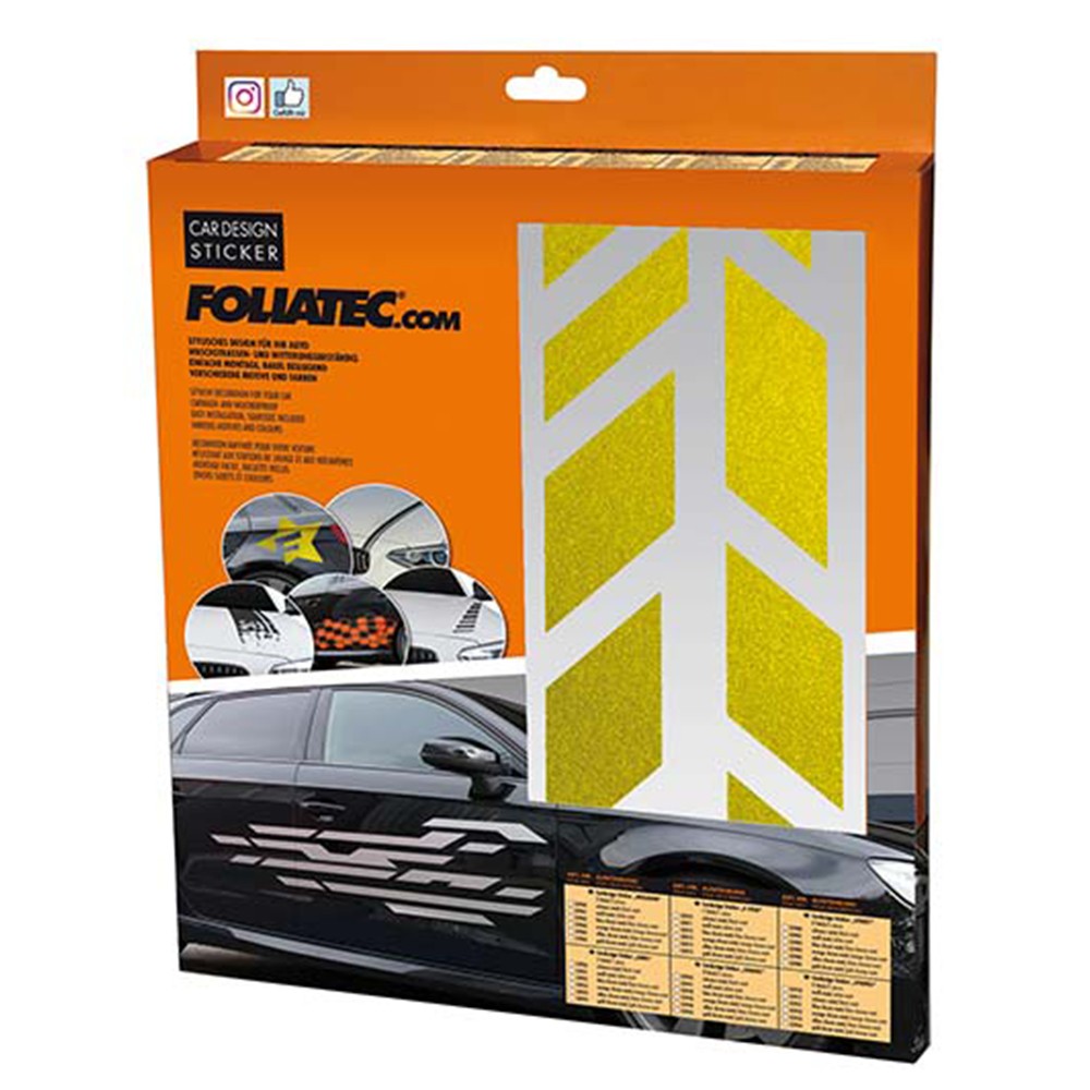 FOLIATEC Vinilo Decorativo Para Coche Diseéo Sombras Dorado - FOLIATEC original APEXCORSE