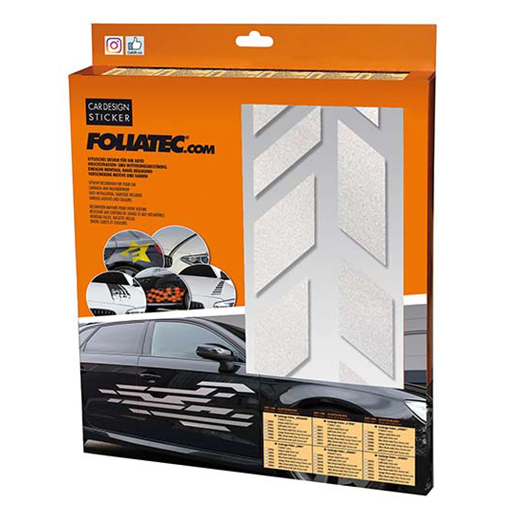 FOLIATEC Vinilo Decorativo Para Coche Diseéo Sombras Plata - FOLIATEC original APEXCORSE