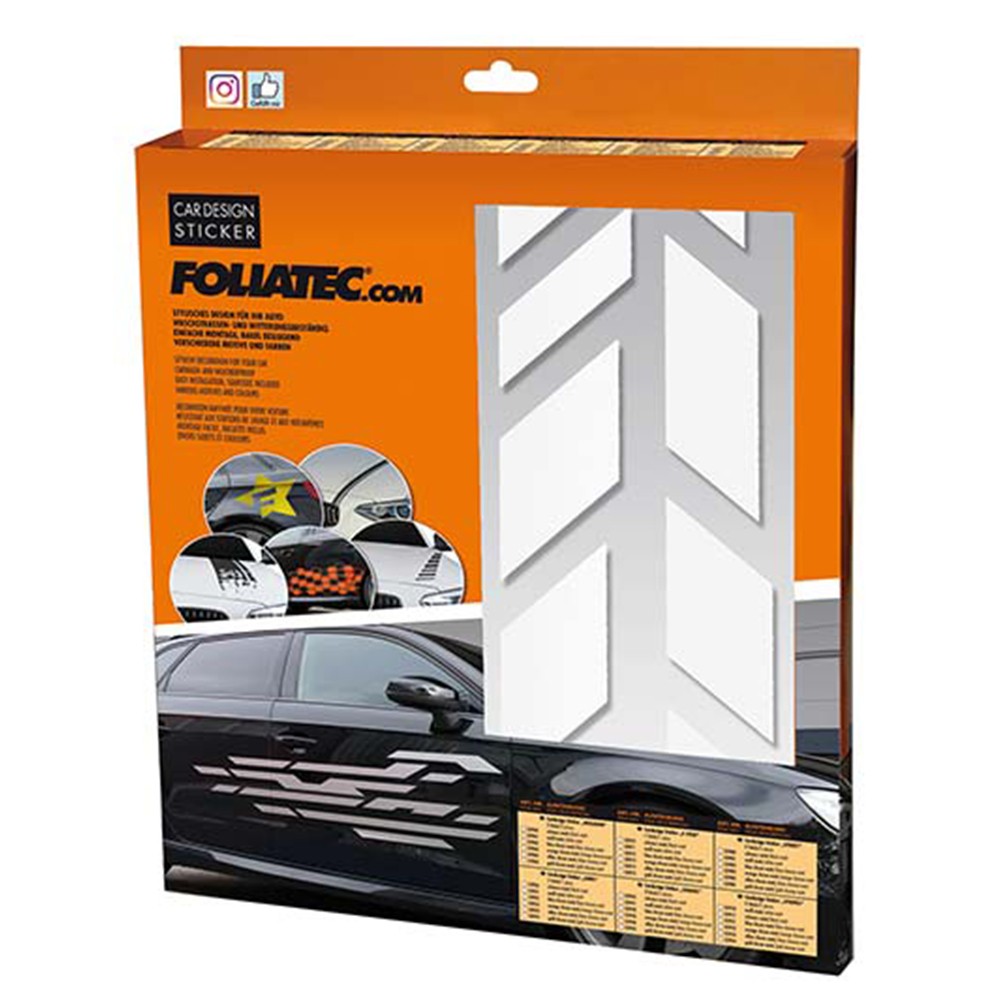 FOLIATEC Vinilo Decorativo Para Coche Diseéo Sombras Blanco - FOLIATEC original APEXCORSE