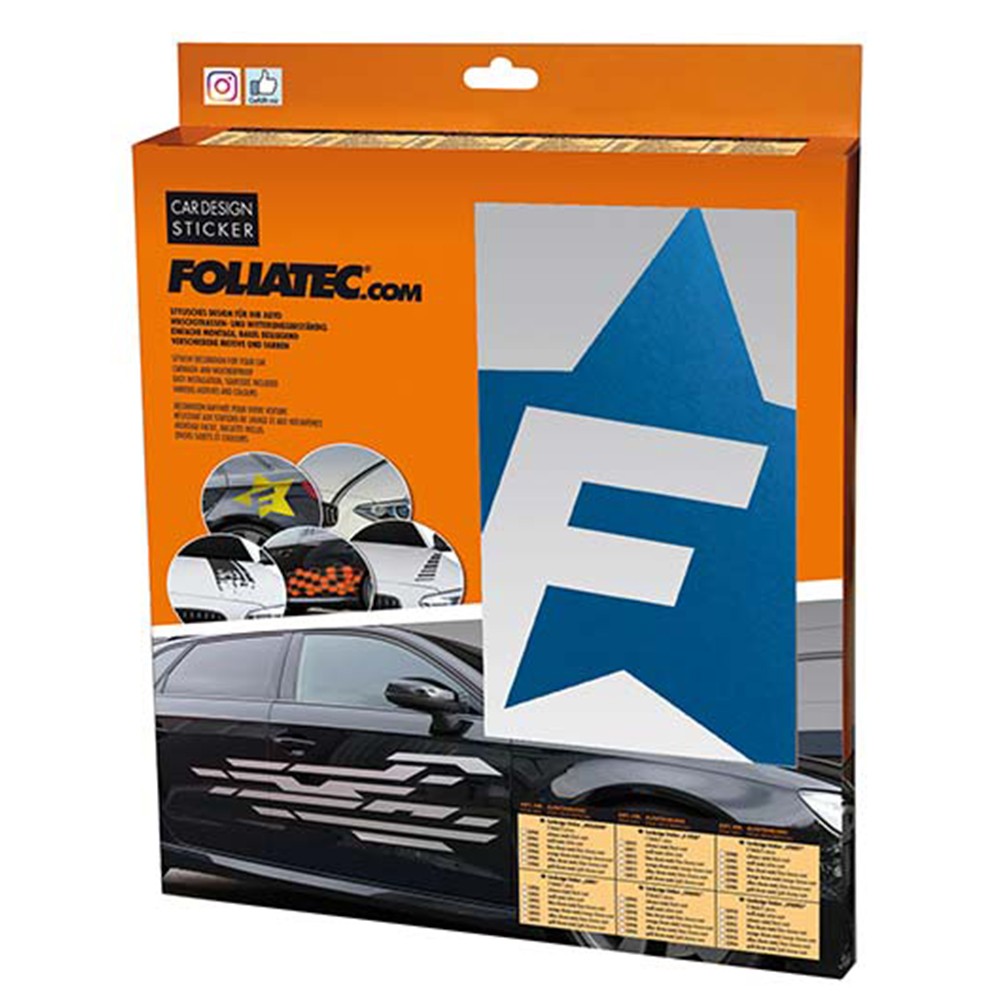 FOLIATEC Vinilo Decorativo Para Coche Diseéo F-Star Azul - FOLIATEC original APEXCORSE