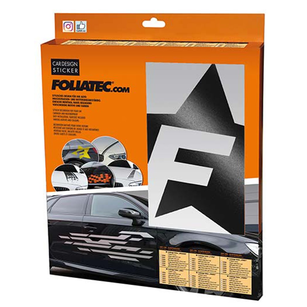 FOLIATEC Vinilo Decorativo Para Coche Diseéo F-Star Negro - FOLIATEC original APEXCORSE