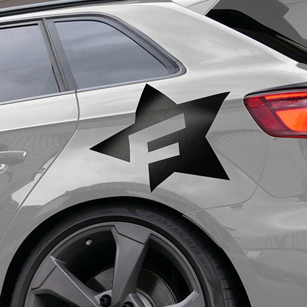 FOLIATEC Vinilo Decorativo Para Coche Diseéo F-Star Negro - Imagen 3 FOLIATEC APEXCORSE