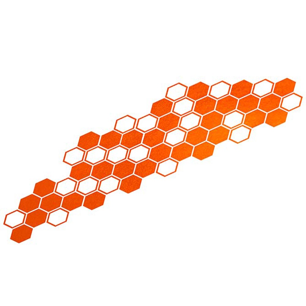 FOLIATEC Vinilo Decorativo Para Coche Diseéo Hexagon Naranja - Imagen 2 FOLIATEC APEXCORSE