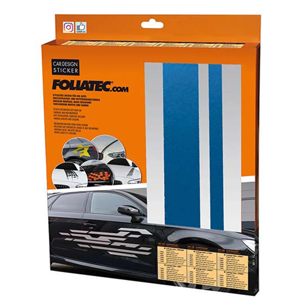 FOLIATEC Vinilos Decorativos Para Coche Diseéo Líneas Azul - FOLIATEC original APEXCORSE