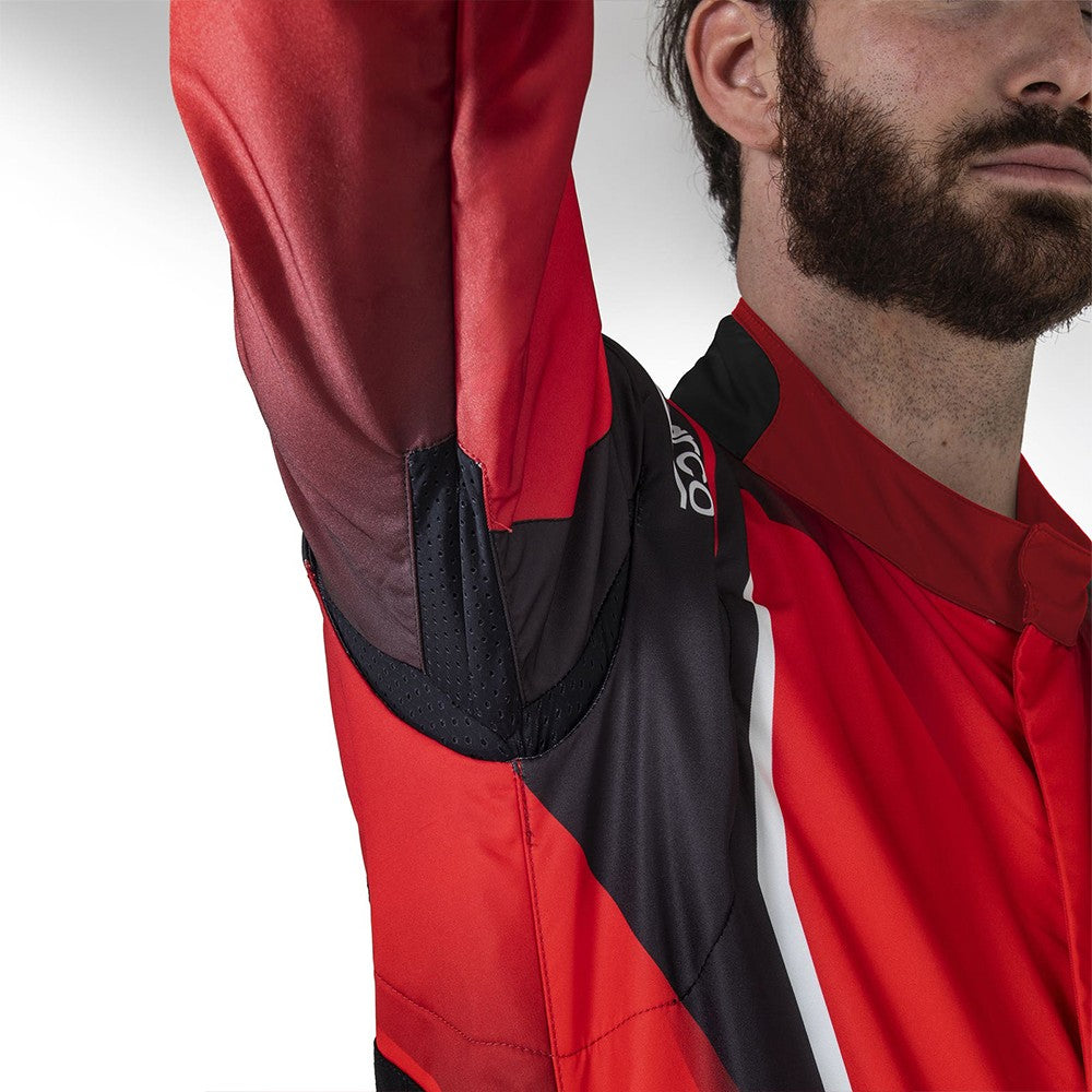 Traje De Karting Sparco K46 Prime K Niño Talla 120 Negro/Rojo - Sparco | APEXCORSE imagen 3